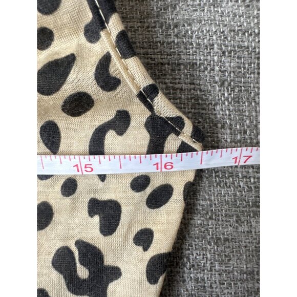 Kardashian Kollection XS Leopard Print Beaded & Chain Embellished Tank Top - Picture 6 of 7